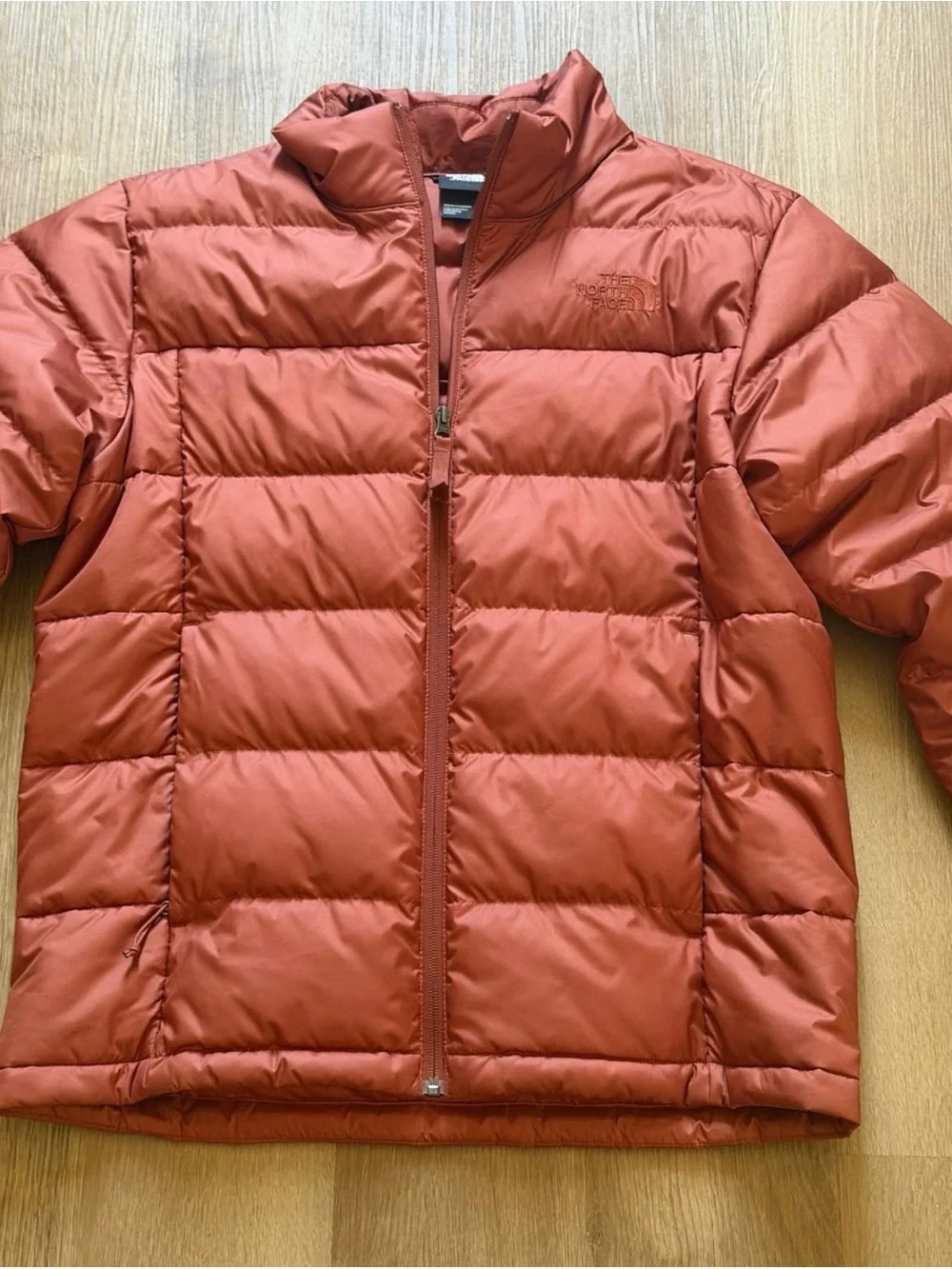 The North Face Men's Brick Red Quilted Puffer Jacket